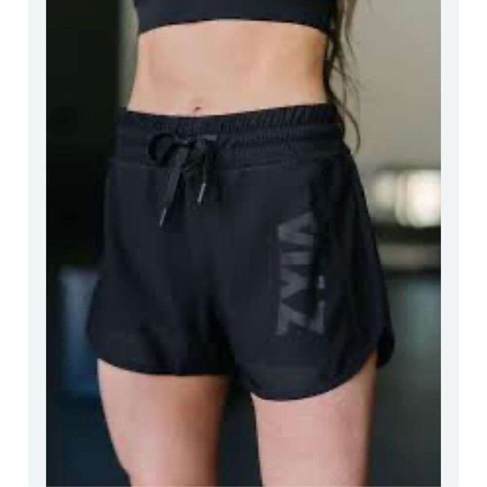 ZYIA Active women’s XXL 2XL Mesh Speedy Shorts Lined Hidden Pocket Black